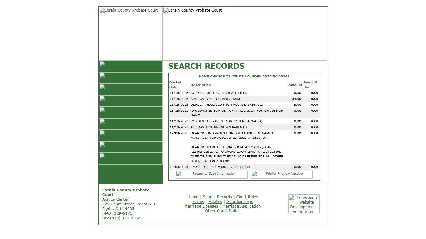 Lorain County Probate Court