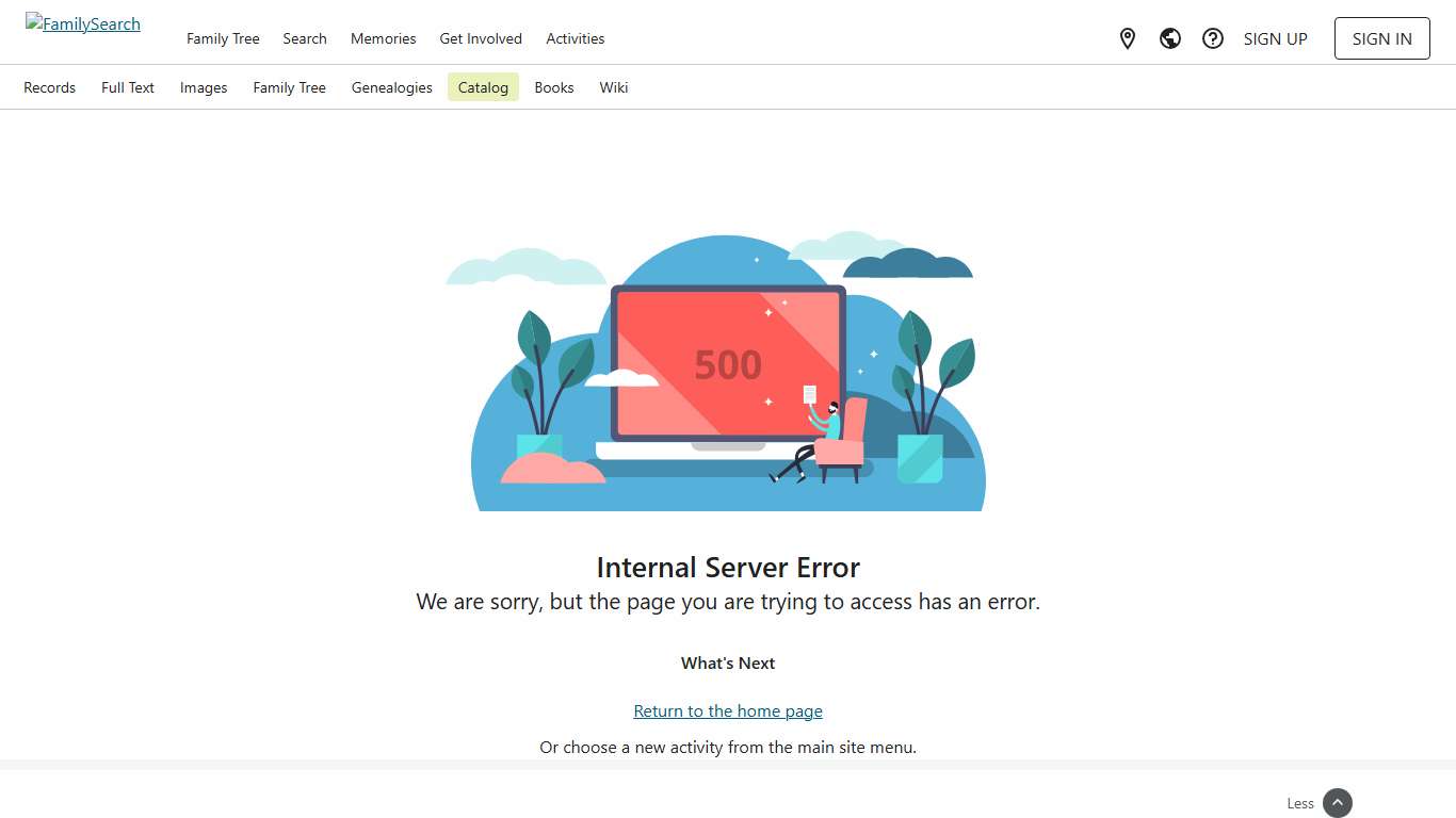 Internal Server Error