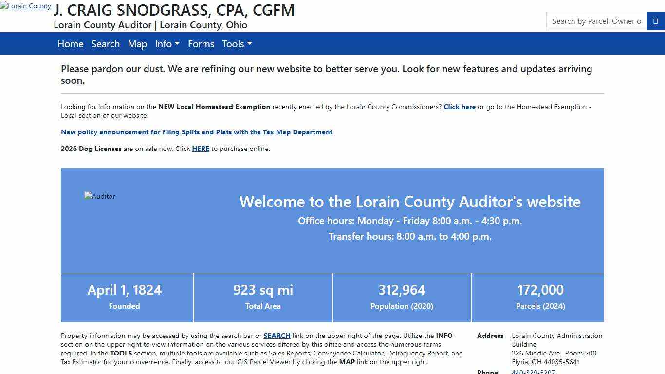 Home - County Auditor Website, Lorain County, Ohio